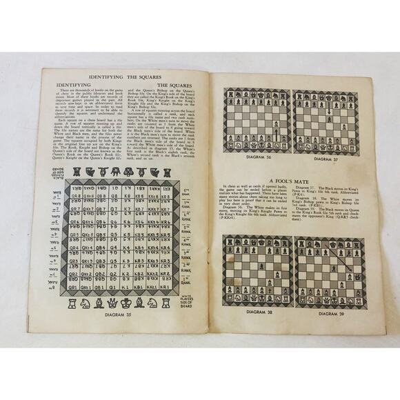 Vintage 1947 Royal Game of Chess Florentine Chessmen Instruction Booklet Only - Picture 3 of 8